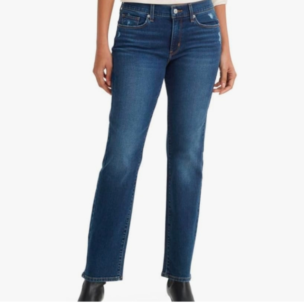 Women's Levi’s Classic Straight Jeans 14 Short 32x28 | Blue Denim NWT